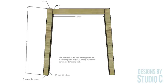 DIY Furniture Plans to Build an Upholstered Chair_Back Frame