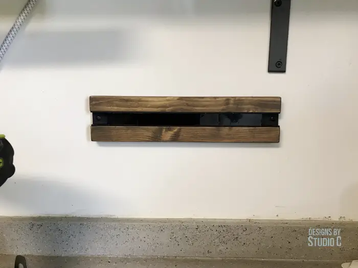 DIY Magnetic Knife Holder_Mounted to Wall