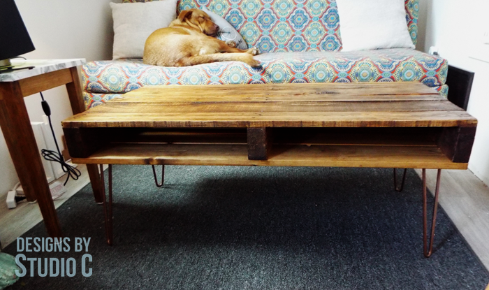 wood pallet coffee table