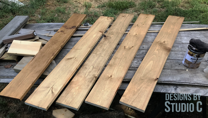 Build a Pallet Coffee Table_1x6 boards
