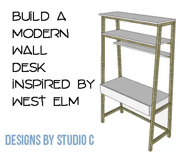 build modern wall desk