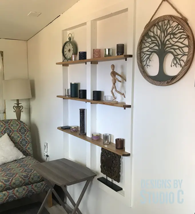 DIY Wall Shelving Between the Studs_Completed