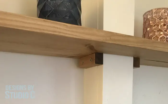 DIY Wall Shelving Between the Studs_Installed Cleats