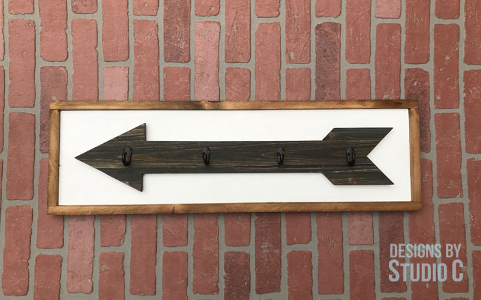 DIY Arrow Wall Hook Rack