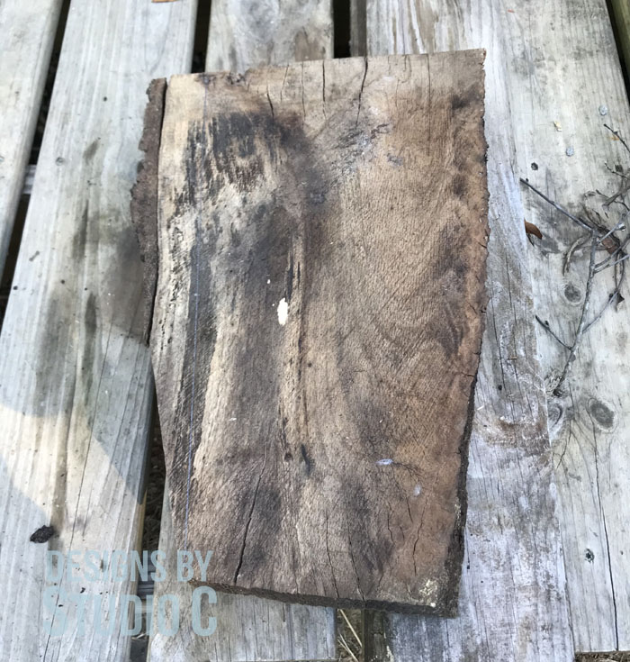 DIY Wood Slab Candle Holder_Slab