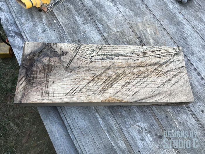 DIY Wood Slab Candle Holder_Straight Edges