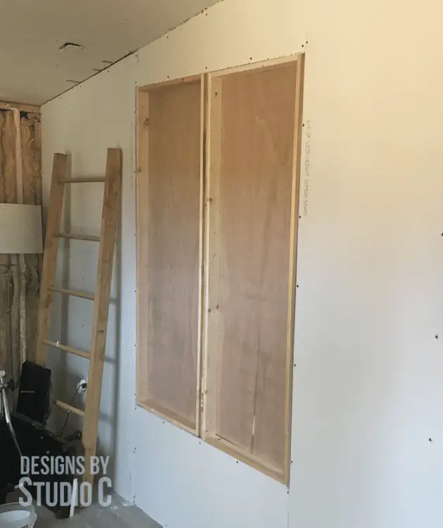DIY Wall Shelving Between the Studs_Drywall