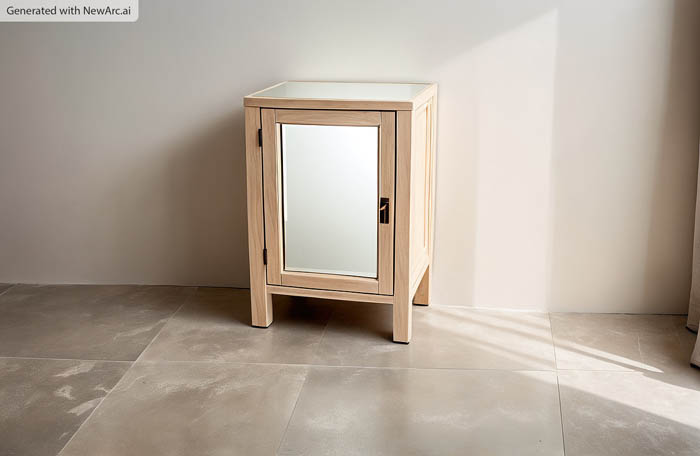 plans build valerie nightstand AI image showing finished project