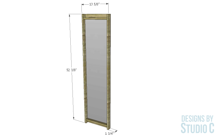 DIY Furniture Plans to Build a Benchwright Mirror Frame by Pottery Barn_Dimensions