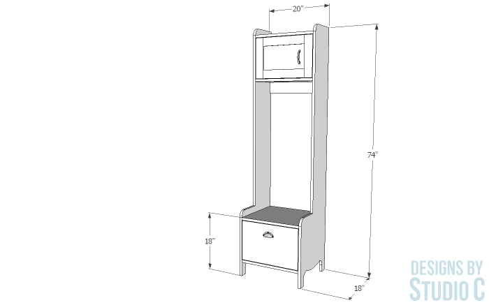 Build a Wade Storage Cabinet Tower Pottery Barn_Dimensions
