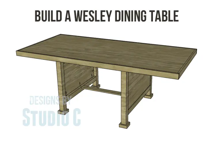 Free Plans to Build a Joss & Main Inspired Wesley Dining Table