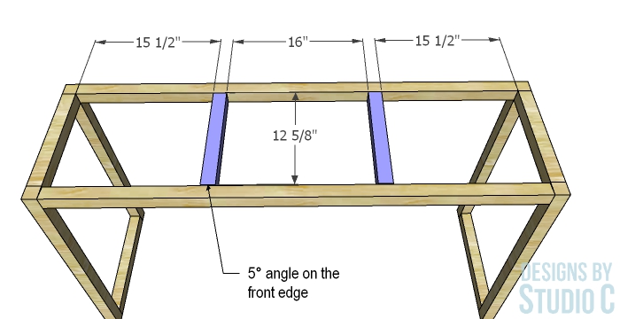 DIY Furniture Plans to Build a Concrete Top Desk_Top Supports