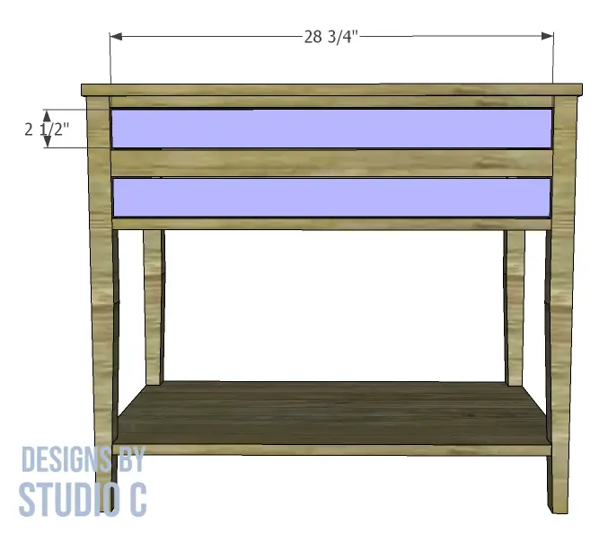 build grace side table _ drawer fronts