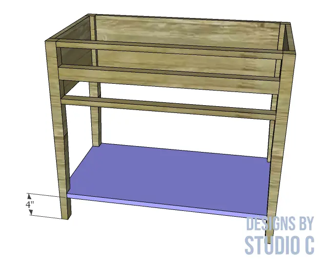 build grace side table _ shelf secured
