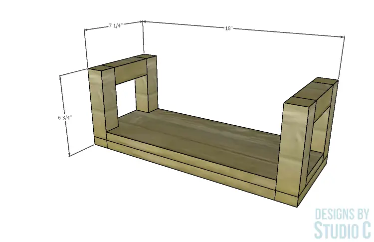 DIY Furniture Plans to Build the Carson Shelves_Dimensions