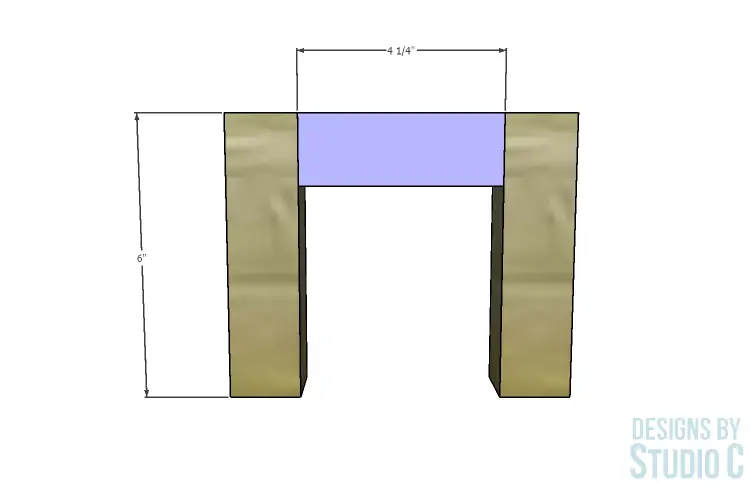 DIY Furniture Plans to Build the Carson Shelves_Side Frame