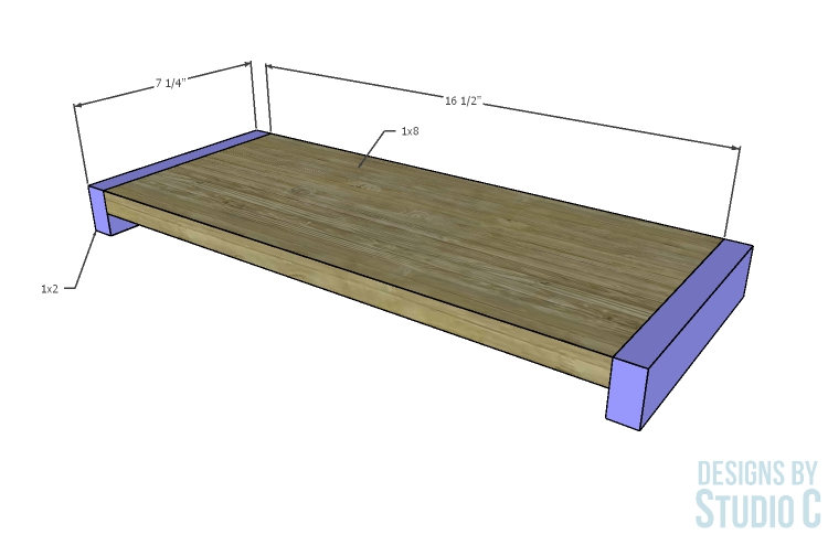 DIY Furniture Plans to Build a Scalloped Shelf_Base & Sides