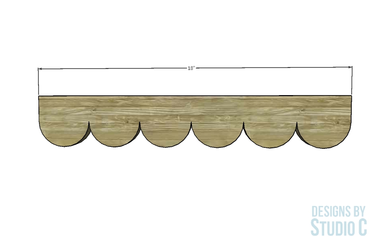 DIY Furniture Plans to Build a Scalloped Shelf_Scallop