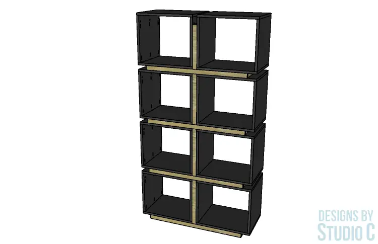 build cube bookcase divider