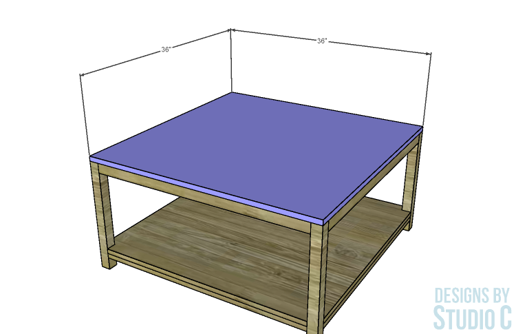 Free Plans to Build a Joss & Main Inspired Ave Six Merge Coffee Table_Top