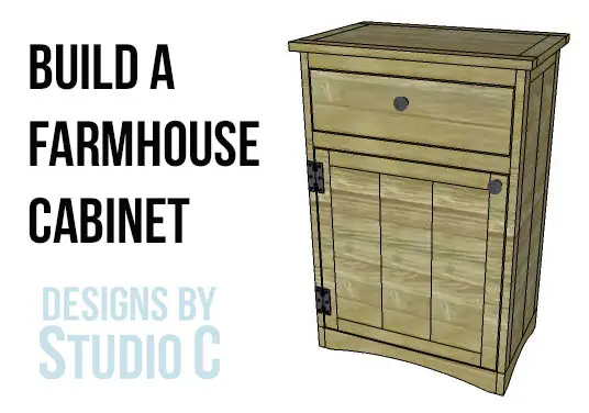 build farmhouse cabinet