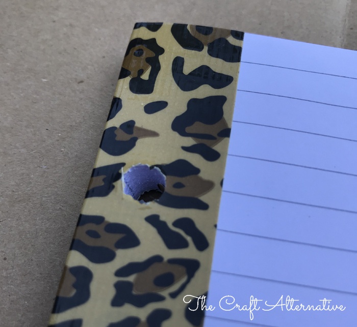 how to make a ribbon notebook_duct tape binding