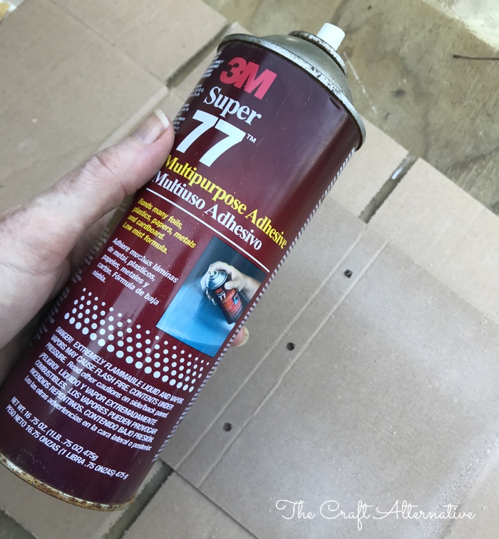 how to make a ribbon notebook_adhesive