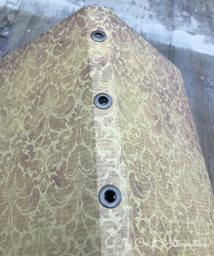 how to make a ribbon notebook_grommets