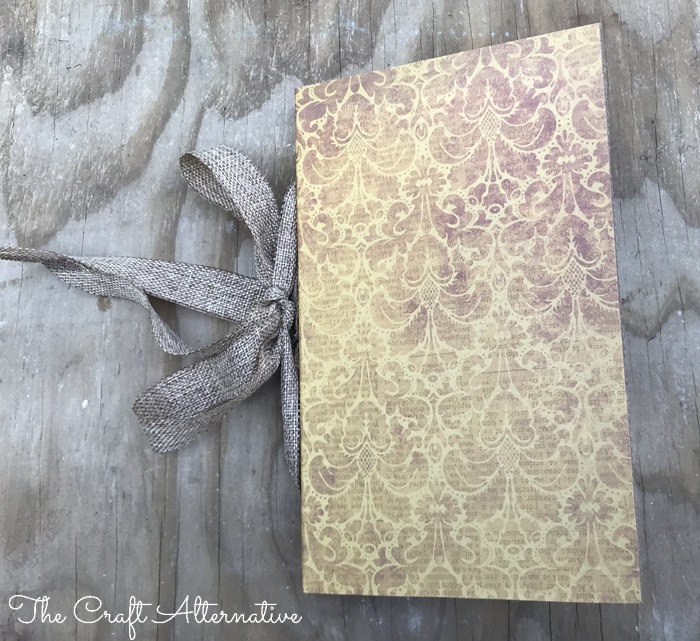 how to make a ribbon notebook