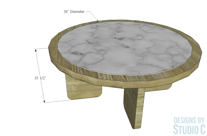 build dante coffee table dimensions