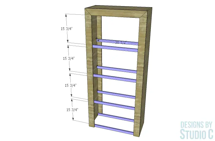 build dillon tall bookcase _ shelf supports
