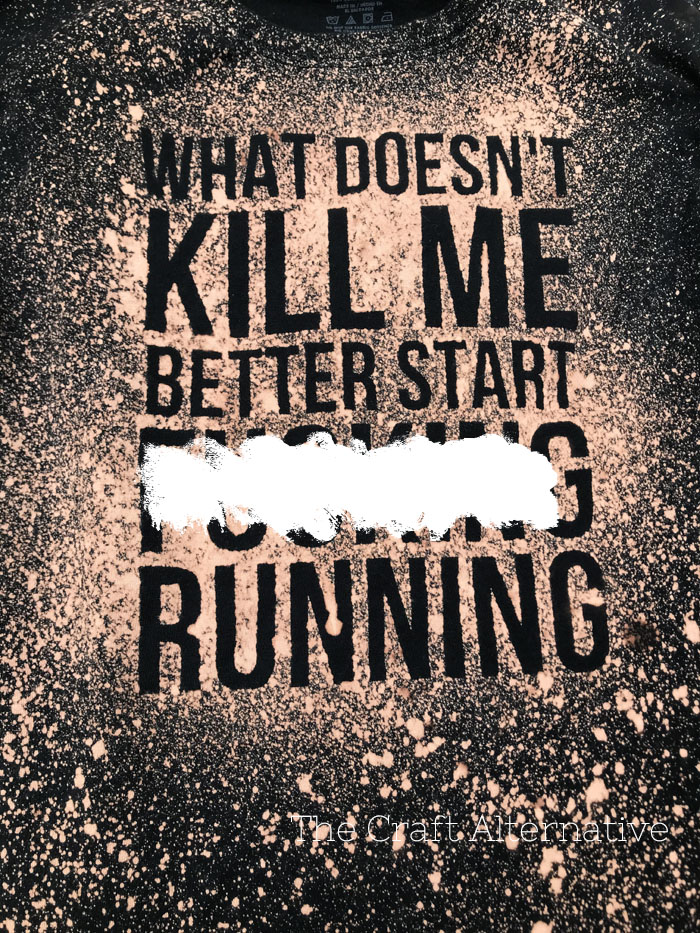 make shirt bleach vinyl