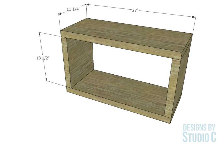 build firewood storage bench_dimensions