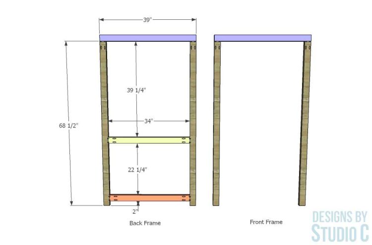 build reed wall desk_frames