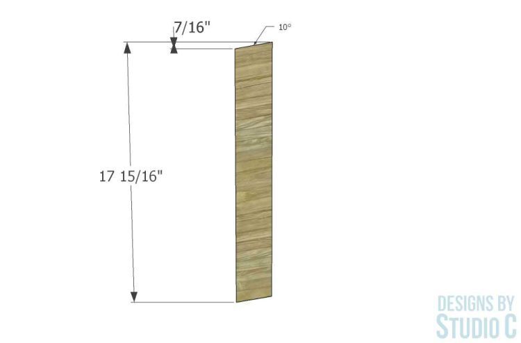 build ladder end table_legs