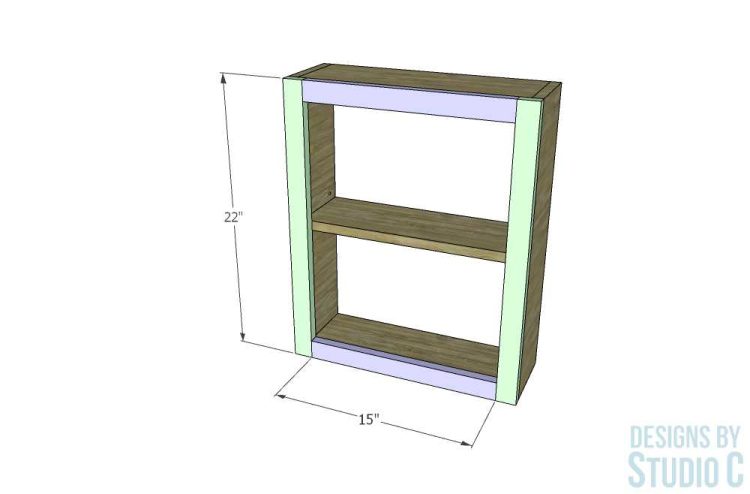 build wall mounted cabinet_face frame