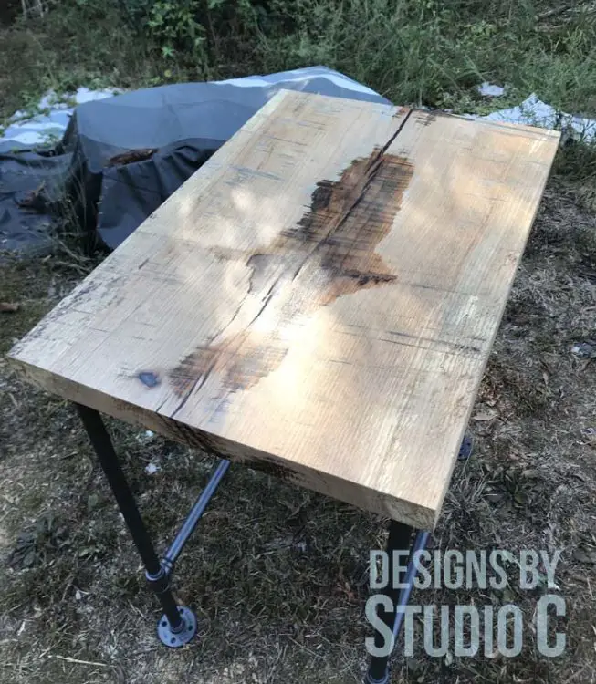 Easy to Build Kitchen Island or Bar Table top view