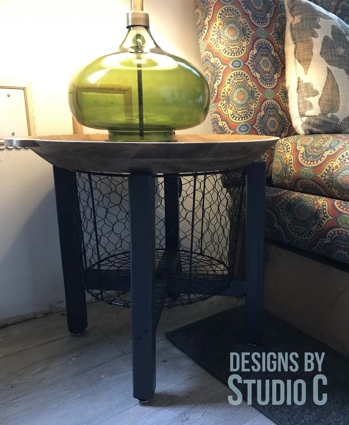 Build a Wire Basket End Table Designs by Studio C