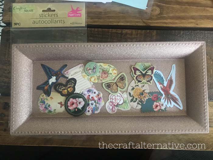 DIY vintage tray