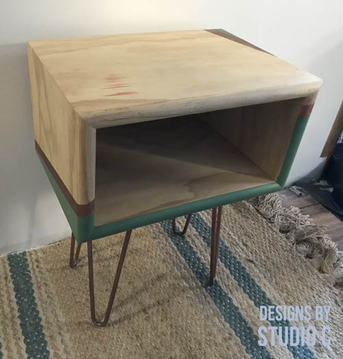 build an end table with a stair tread