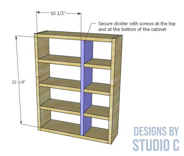 mirrored storage cabinet plans divider shelf