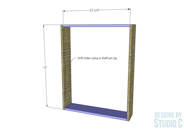 build a shallow wall cabinet base