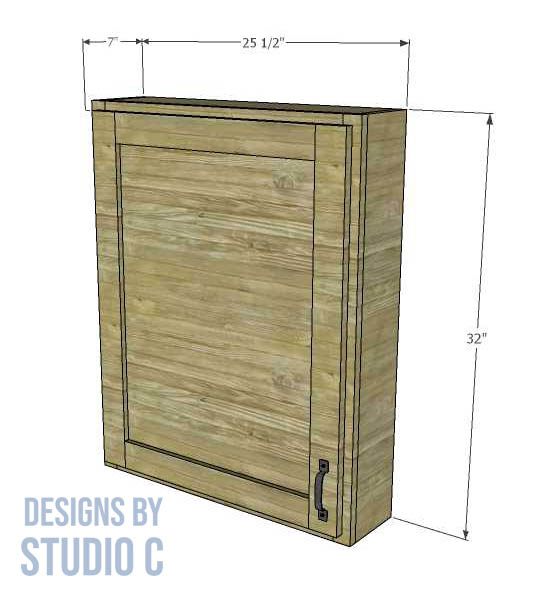 build a shallow wall cabinet dimensions