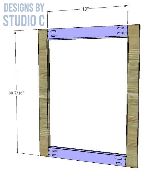 build a shallow wall cabinet door frame