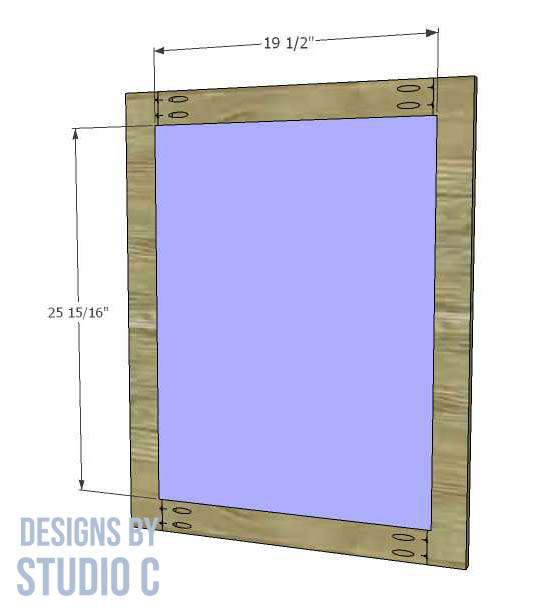 build a shallow wall cabinet door panel