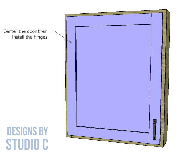build a shallow wall cabinet door