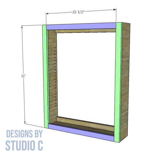 build a shallow wall cabinet frame