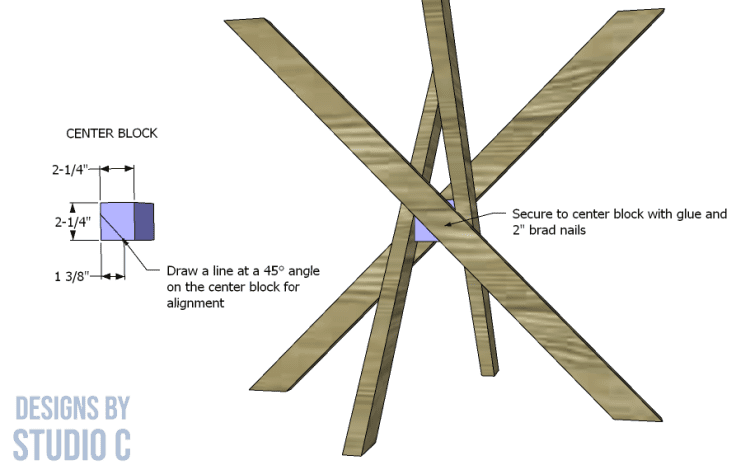 build apex end table _ center block