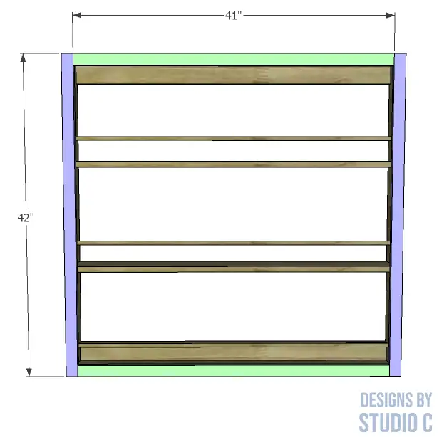 build elegant plate rack _ face frame