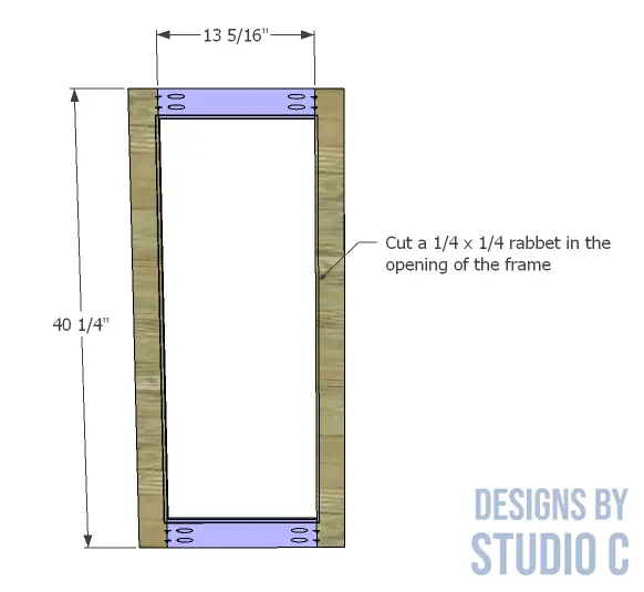 build ivy cabinet _ door frame